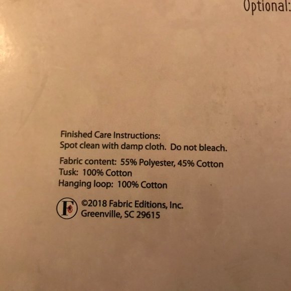 Needle Creations Fabric Wall Decor Kit: Elephant Nwt - Picture 7 of 7